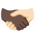 🫱🏿‍🫲🏻 handshake: dark skin tone, light skin tone display on Google